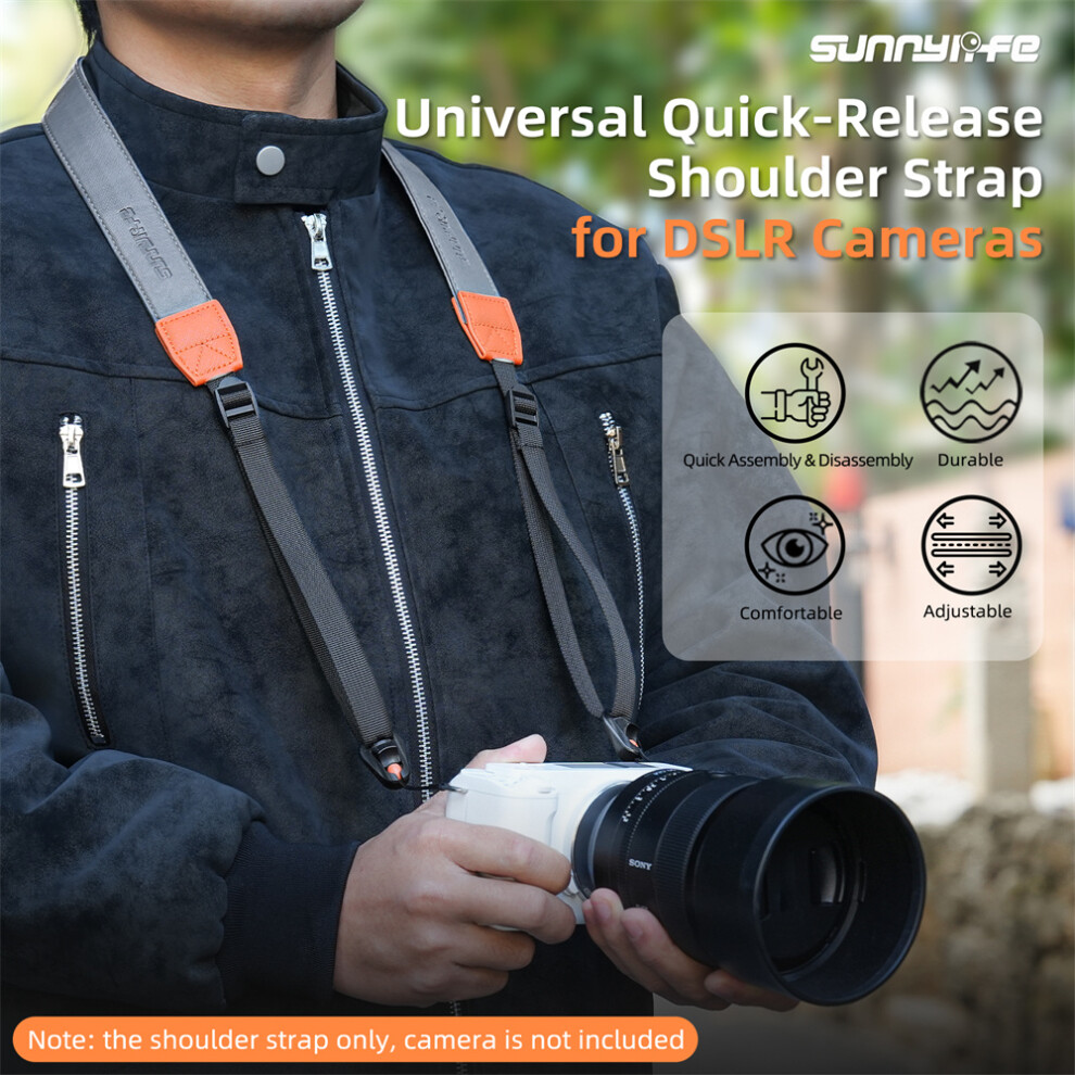 Universal Quick-Release Shoulder Strap Adjustable Shoulder Lanyard 3.2Cm-Wide Safe Rope For Dslr Cameras 320997479260