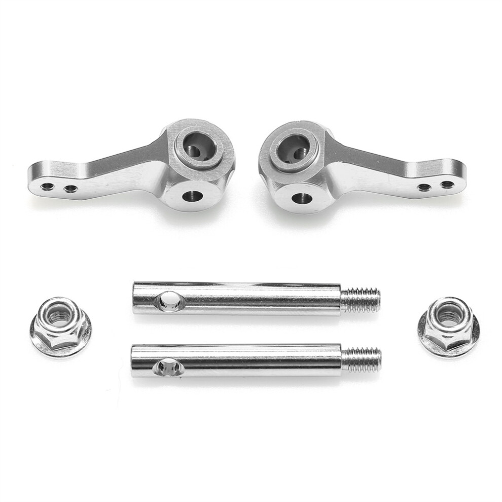 (Silver) Aluminum Front Steering Knuckle Upright For Tamiya Rc Car Cw01/Lunch Box Silver 320997477792
