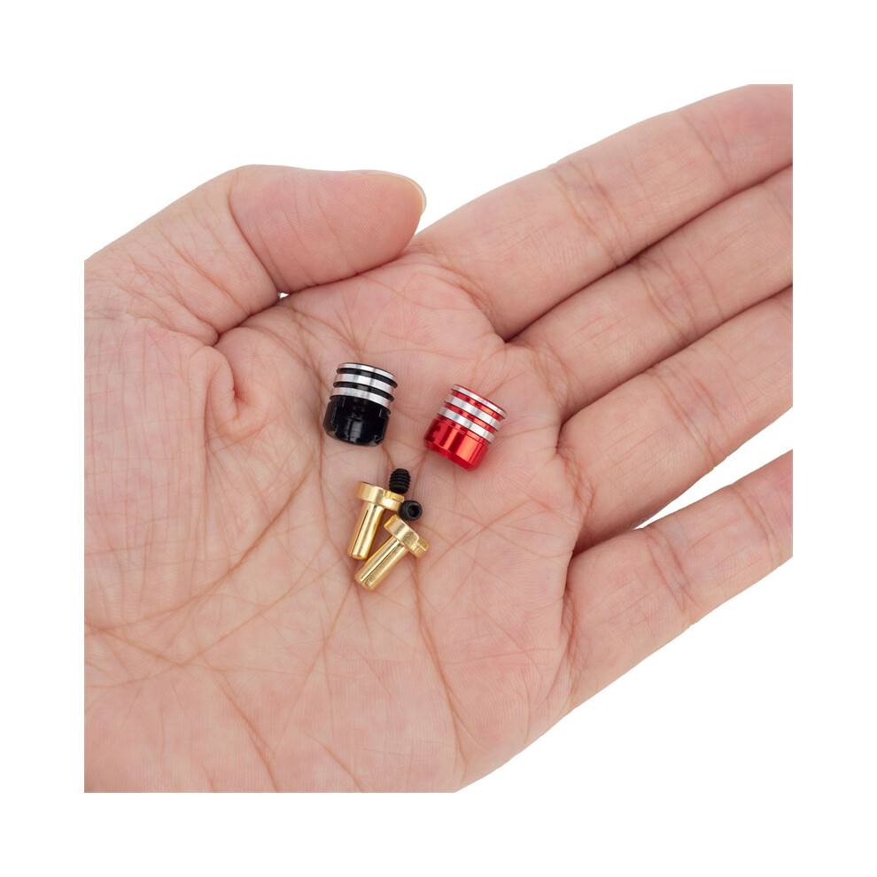 (5.0Mm) 2Pcs Battery Heatsink Bullet Plugs & Grips Set For 1/10 Off-Road Truck Rc Car 320997487159