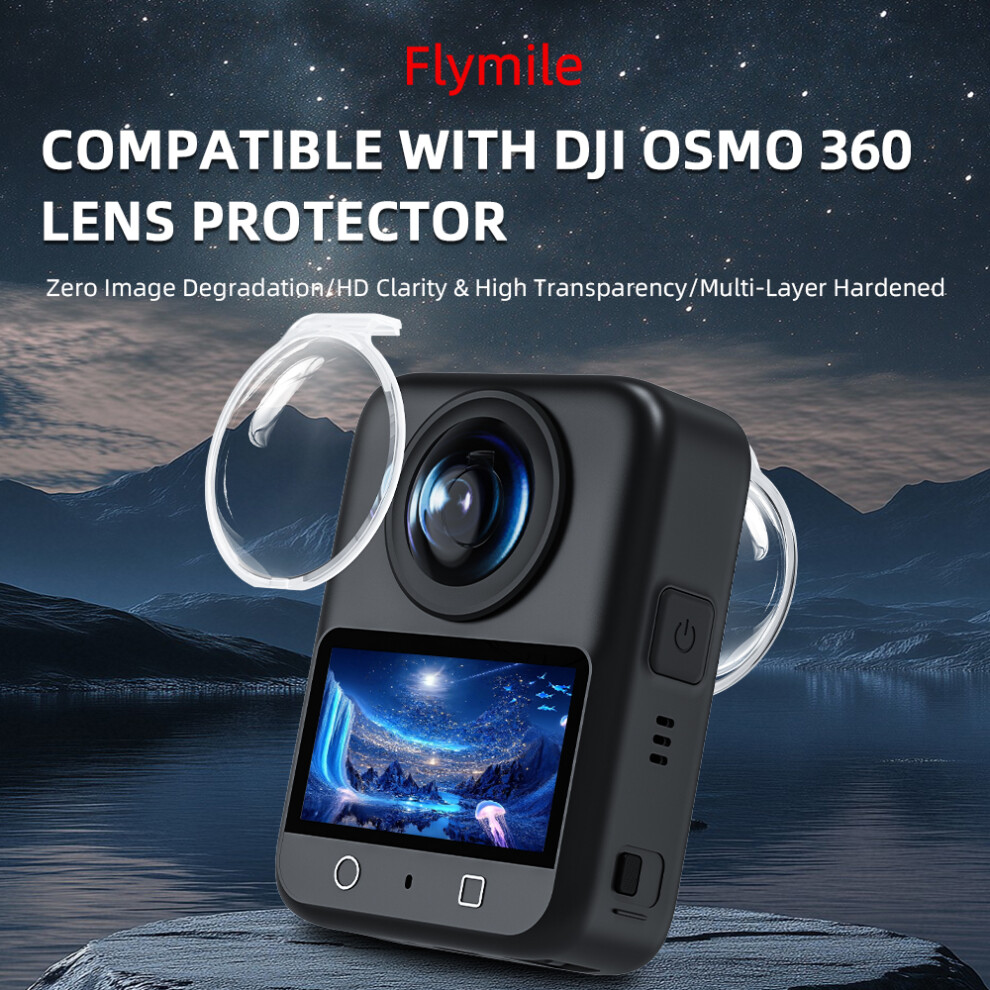 2Pcs Panoramic Camera Lens Protection Lens Protection Cover For Dji Osmo 360 320997473084