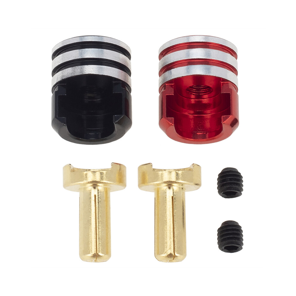 (4.0Mm) 2Pcs Battery Heatsink Bullet Plugs & Grips Set For 1/10 Off-Road Truck Rc Car 320997487166