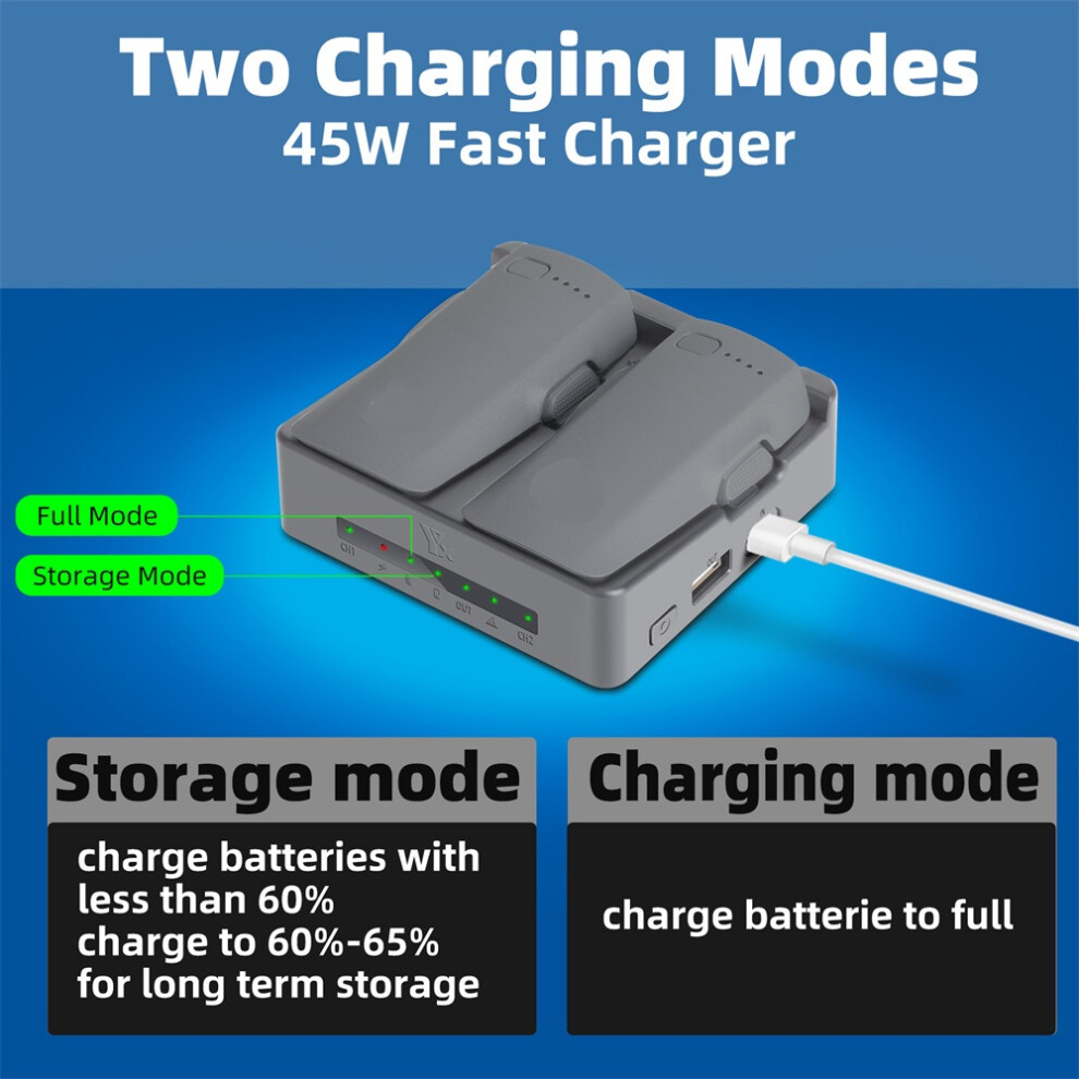For Dji Neo 2 Charger Dual Charger Usb For Drone Battery Manager Accessories 320997478188