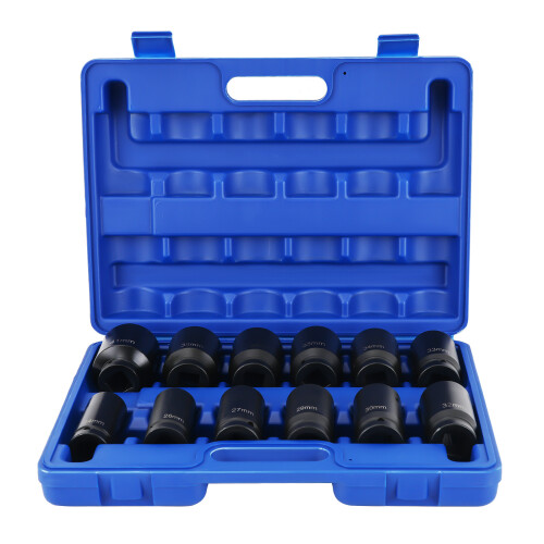 12PCS 3/4"Inch DRIVE DEEP IMPACT Socket 24mm-41mm Long Reach Impact Socket new 1