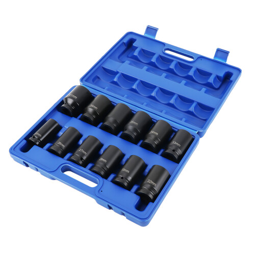 12PCS 3/4"Inch DRIVE DEEP IMPACT Socket 24mm-41mm Long Reach Impact Socket new 2