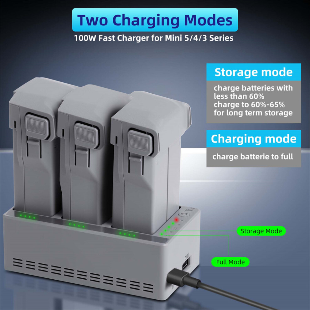 Mini 5/4/3Pro Dual-Channel Battery Charger For Dji Drones Fast Charging Manager 320997478195
