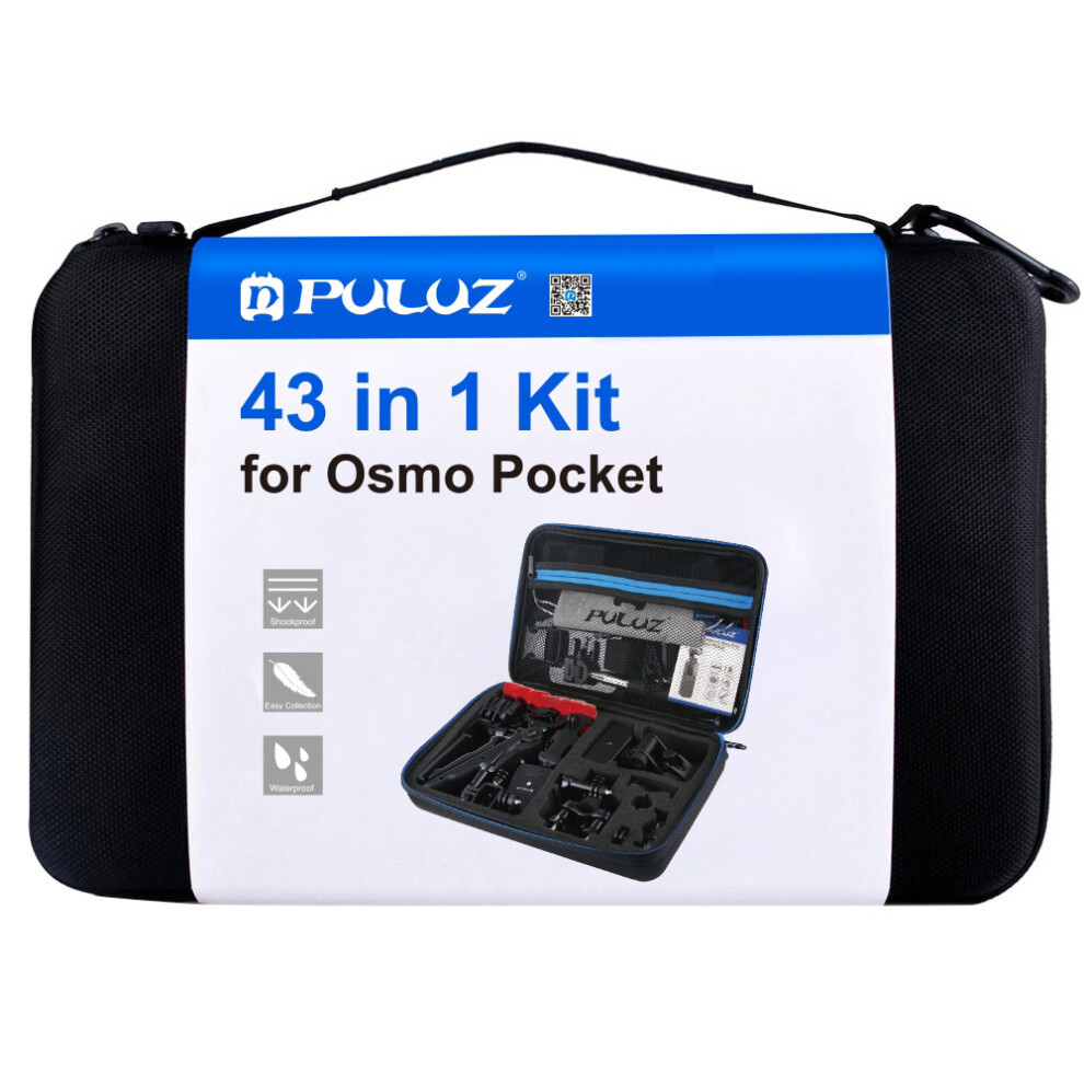 Puluz 43 In 1 Accessories Total Ultimate Combo Kits For Dji Osmo Pocket With Eva Case 320997480907