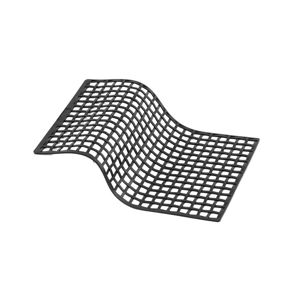 (Black) Rubber Luggage Net Elastic Luggage Storage Mesh Net For 1/10 1/8 Rc Crawler Car Black 320997487432