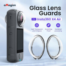 Camera Lens Front & Rear Protective Covers Snap-On Lens Caps for Insta360 X4 Air