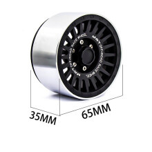 4 Pieces 1/10 Rc Rock Crawler Aluminium 2.2 Beadlock Rims For SCX10 RR10 G53