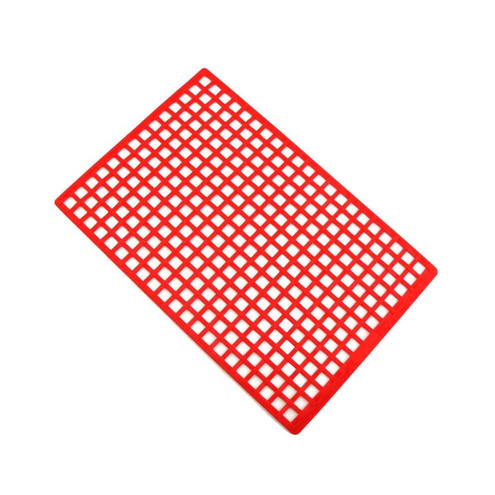 (Red) Rubber Luggage Net Elastic Luggage Storage Mesh Net For 1/10 1/8 Rc Crawler Car Red 320997487449