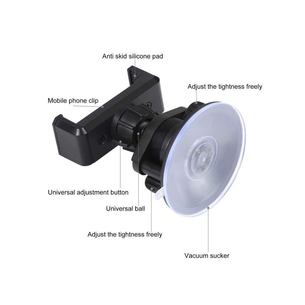 360 Degree Rotating Suction Cup Clamp Holder Bracket For iPhone