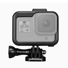 PULUZ for GoPro HERO8 Black Standard Border ABS Plastic Frame Mount Protective Case with Base Buckle & Long Screw