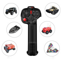 HotRC DS-4A 2.4G 4 Channel Single Hand RC Radio Transmitter with 4Ch Receiver for RC Car boat Drone Airplane