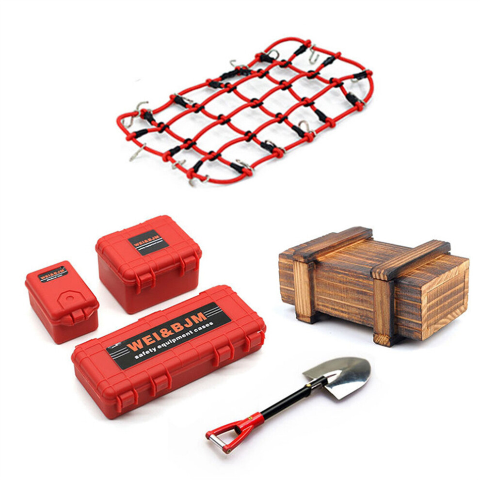 (Red) Rc Car Decoration Parts & Accessories For Trx-4, Scx10, D90 - Simulation Upgrade Kit Red 123643879274
