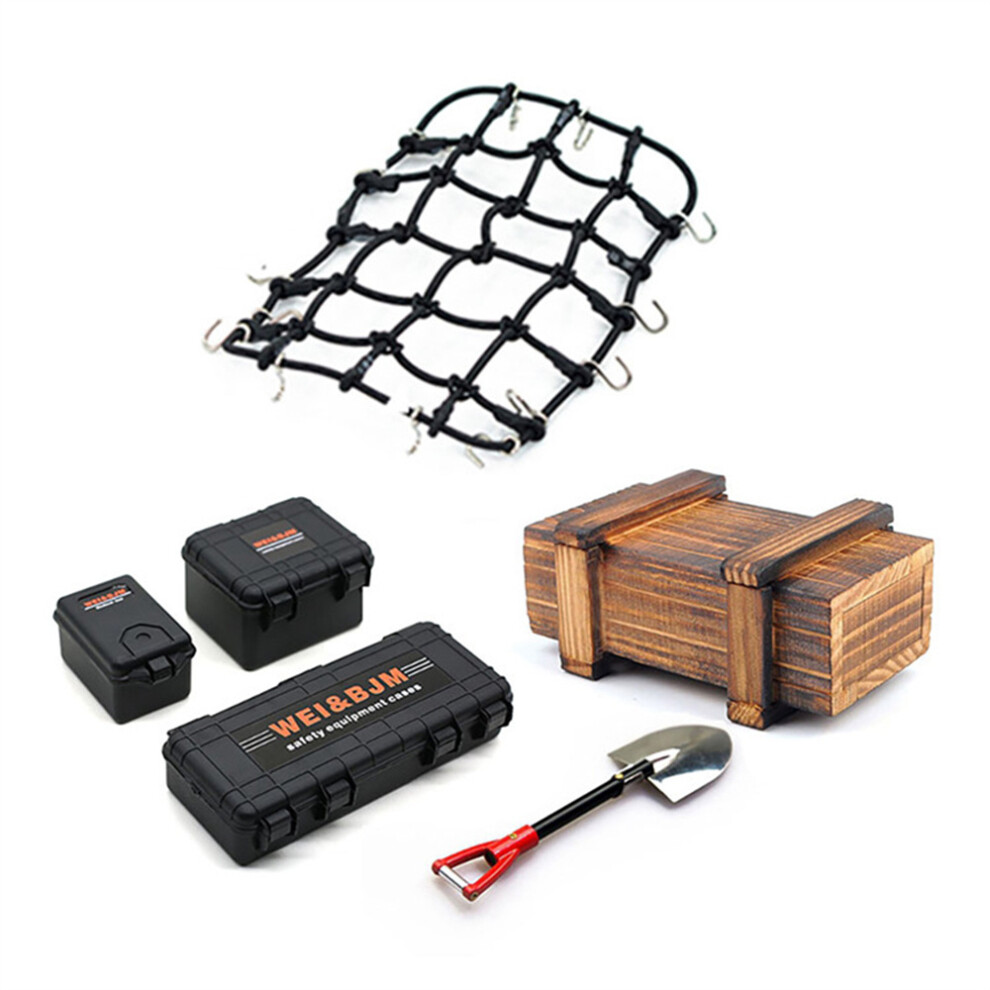 (Black) Rc Car Decoration Parts & Accessories For Trx-4, Scx10, D90 - Simulation Upgrade Kit Black 123643879281