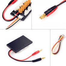 1S-3S XT30 Plug Lipo Parallel Charging Board Parallel 6 Batteries Charger Plate for IMAX B6 B6AC B8 6 in1 RC FPV Quadcopter