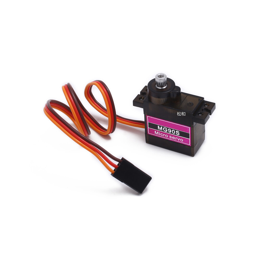 (Metal 90-180Â¡Ã£) Classic servos MG90S For RC Planes Fixed wing Aircraft model telecontrol aircraft Parts Toy motors MG90s