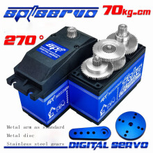 (Metal serv -270??) SPT70HV-180 270 70kg 8.4v Stainless Steel Gears High Speed Voltage 1:5 Scale Big Servo For RC Car