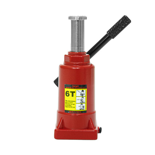 (Red) 1/8 1/10 RC Car Crawler Static Simulation Hydraulic Jack 6T Simulation Accessory