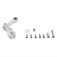 (Silver) Metal 25T Servo Arm & Link Rod for ARRMA 1/7 Infraction, 1/8 Mojave, Kraton, Senton, Typhon, Talion, Outcast - Upgrade Parts