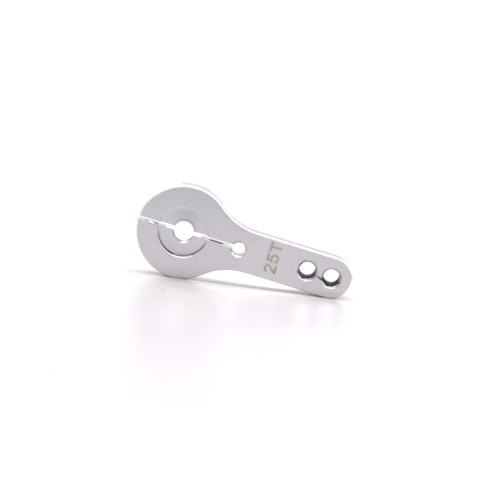 (Silver) Aluminum Alloy 25T M3 Steering Servo Arm For Rc Car Crawler Large Torque Digital Coreless Servo Parts Silver 320997481263