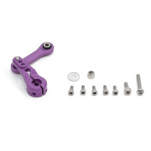 (Pruple) Metal 25T Servo Arm & Link Rod for ARRMA 1/7 Infraction, 1/8 Mojave, Kraton, Senton, Typhon, Talion, Outcast - Upgrade Parts