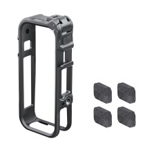 (Black) Camera Protective Frame Noise-Reducing Foam Extension Frame for Insta360 X4 Air