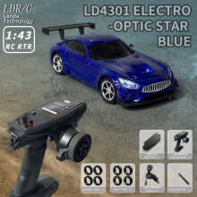 (2) LD4301 1:43 AMG Mini RC Car 4WD 2.4G Racing Toy for Kids Holiday Gift