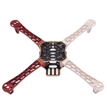 (Red White) F450 Drone Frame Kit 4-Axis Airframe 450mm Quadcopter FrameWheel with Landing Skid Gear For MK MWC RC Multicopter Multi-Rotor
