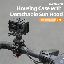 Protective Case Frame Mount AdapterHousing Case with Detachable Sun Hood for OSMO ACTION 6