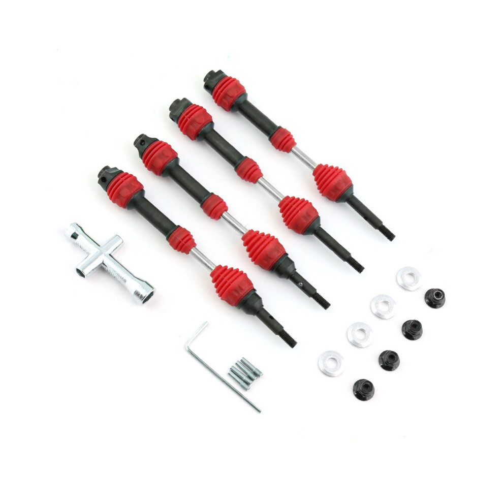 (Red) 4Pcs For Drive Axle For 1/10 Traxxas Slash Rustler Hoss Stampede 4X4 Rc Car Red 320997495758