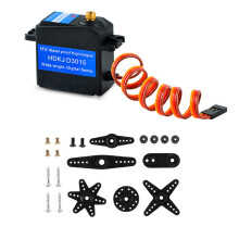 HDKJ D3015 15KG High Torque Waterproof Metal Gear Servo for RC Car Robots & Upgrades