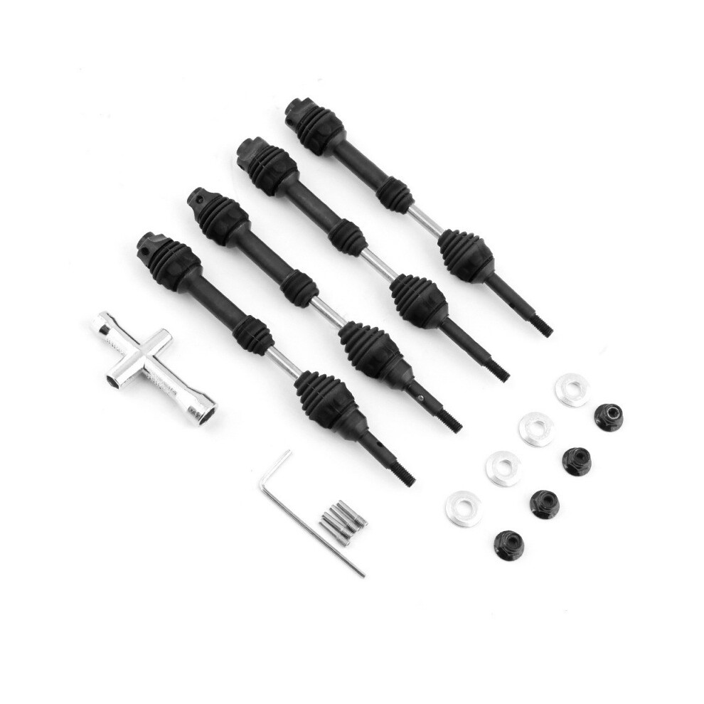 (Black) 4Pcs For Drive Axle For 1/10 Traxxas Slash Rustler Hoss Stampede 4X4 Rc Car Black 320997495741