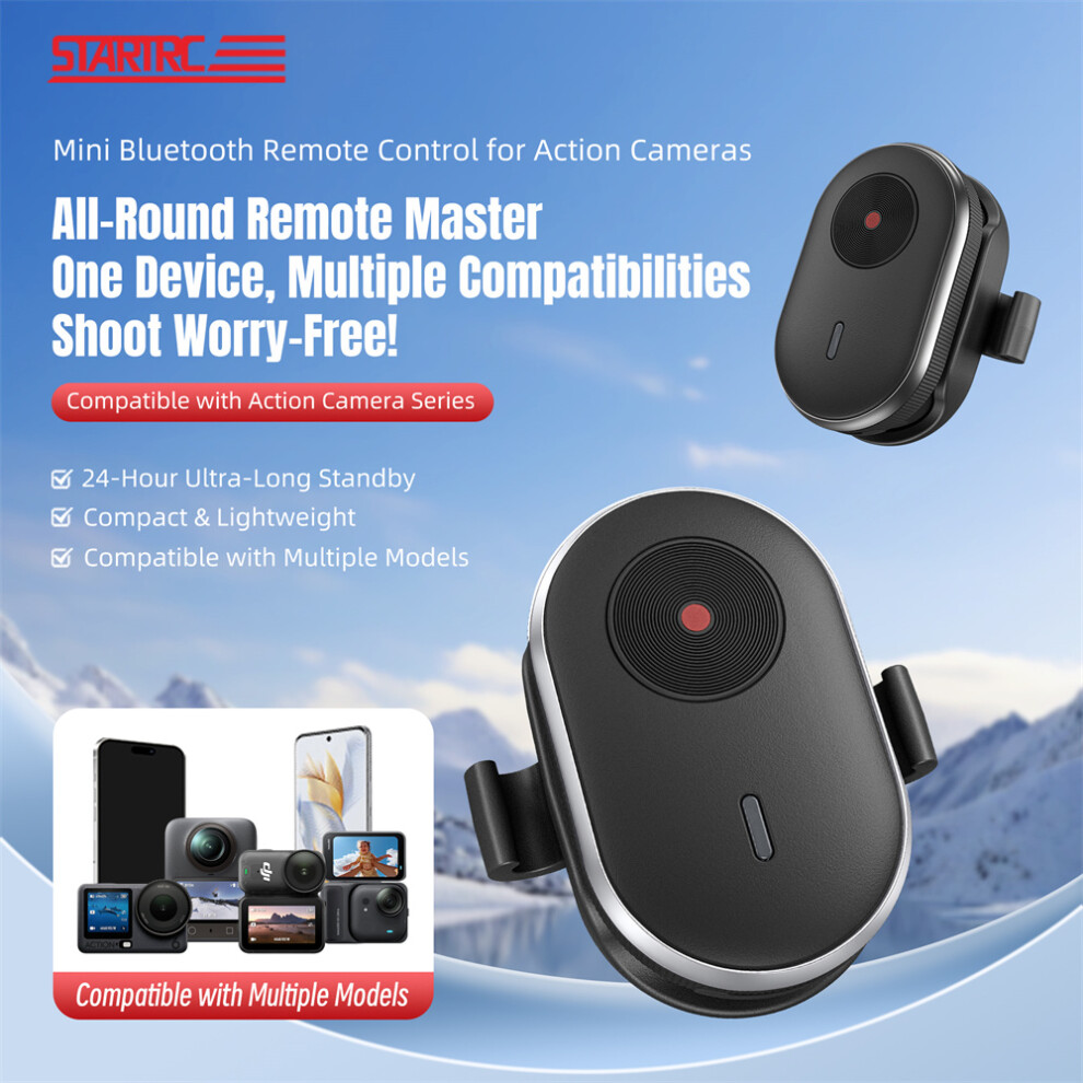For Dji Action/Insta360/Here Series Camera Smart Bluetooth Remote Controller 320997479321