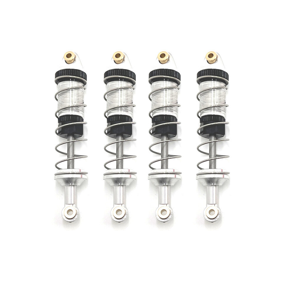 (Silver) 4Pcs Metal Shock Absorber Damper For Mn128 Mn86 G500 1/12 Rc Car Upgrade Parts Silver 320997496076