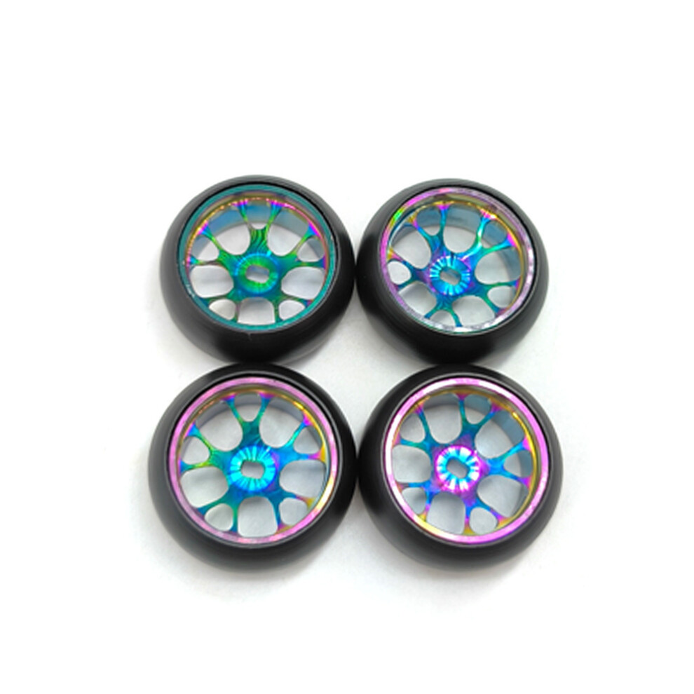 (2) For Wltoys K989 P939 284131 Mini-Q 1/28 Rc Racing Drift Car Tires Metal Wheels 123643856909