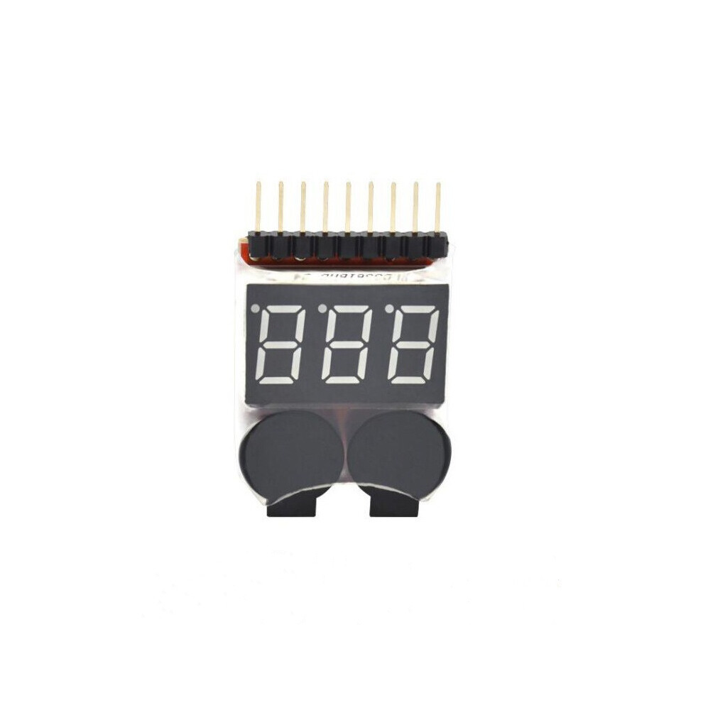 1-8S Lipo Li-Ion Battery Voltage Tester Monitor Low Voltage Buzzer Alarm 320997498858