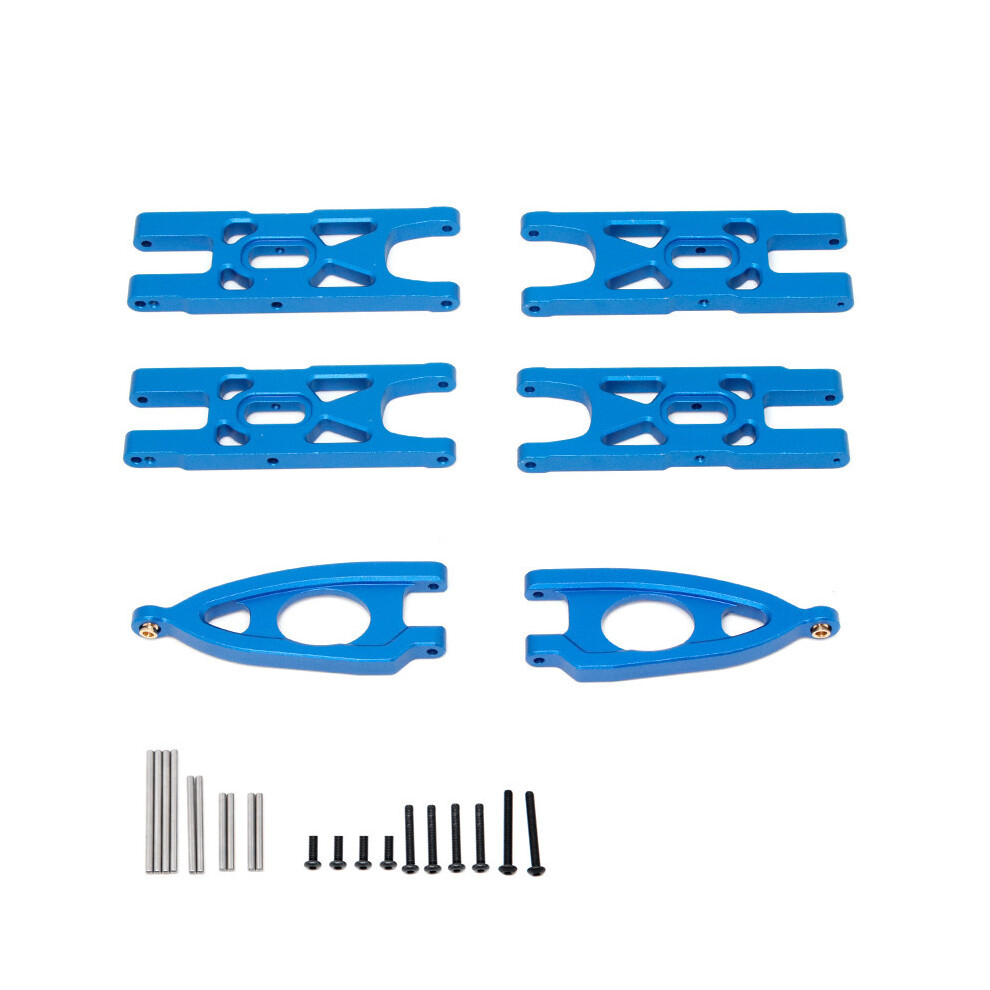 (Swing Arms-) For 1/10 Arrma Rc Car Upgrade Suspension Arms/C Seats/Steering Mount Cups Blue 320997488194