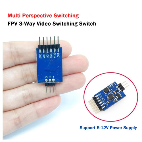 FPV Traverse 2-Way Camera 3-Channel Video Switcher Electronic Switch