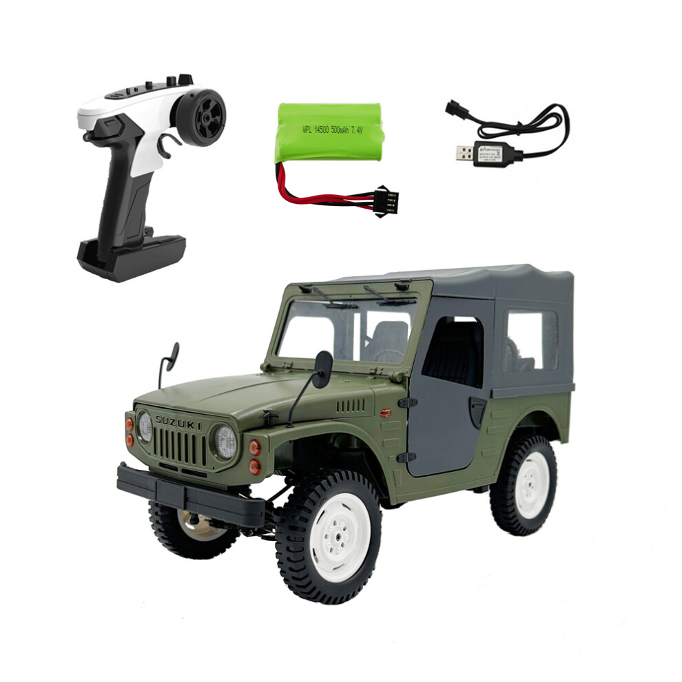 (Green) Wpl C-84 4Wd 1/10 Jimny Rc Car Truck Rock Crawler Remote Control Car Kids Toy Green 320997476122