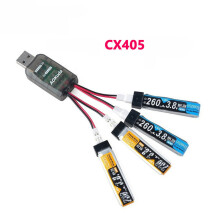 CX405 4CH MicroB Battery Charger for 1S 3.7V Lipo LiHV 3.8V Battery for RC He