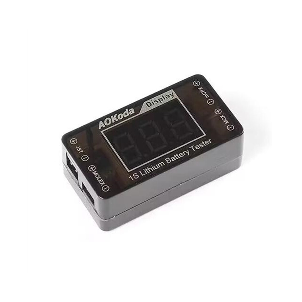 1Pcs Aokoda Aok-041 1S Lipo/Life/Lihv Battery Tester Indicator Checker For Jst Molex Mcpx Mcx Plug Connector Battery Voltage 320997482857
