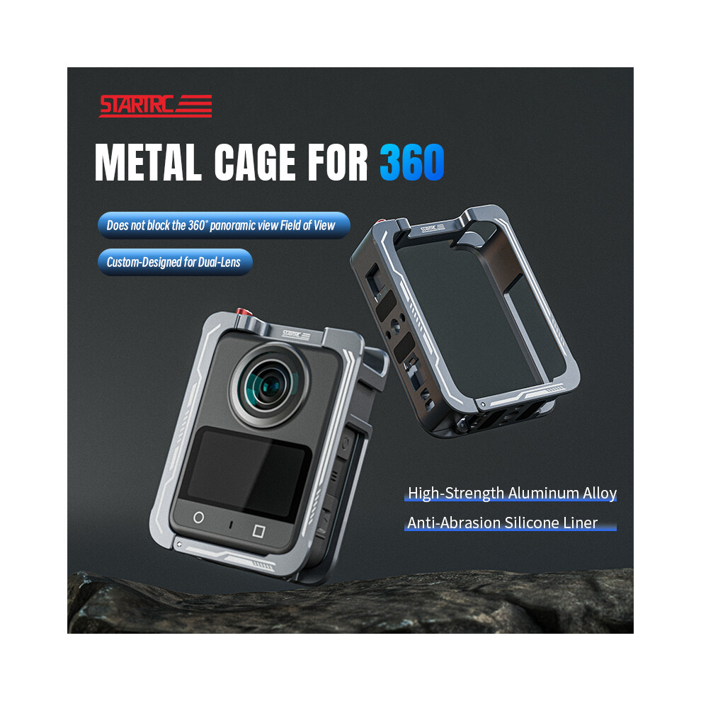 Panoramic Camera Aluminium Alloy Rabbit Cage Protective Frame For Dji Osmo 360 320997472780