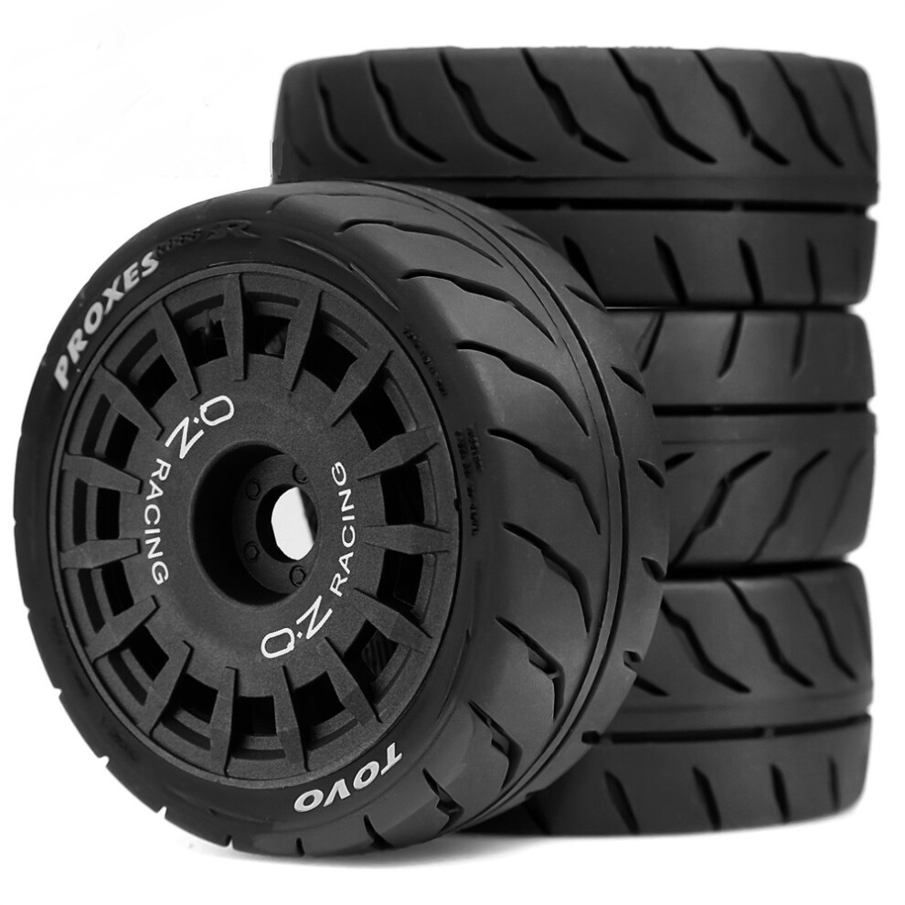 (Black) 1/10 Rc Car Rally Plastic Tyres For Tamiya Xv02 Tt01 Kyosho Hpi Yokomo Black 320997472698