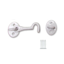 3" Plain Cast Iron Cabin Hook White
