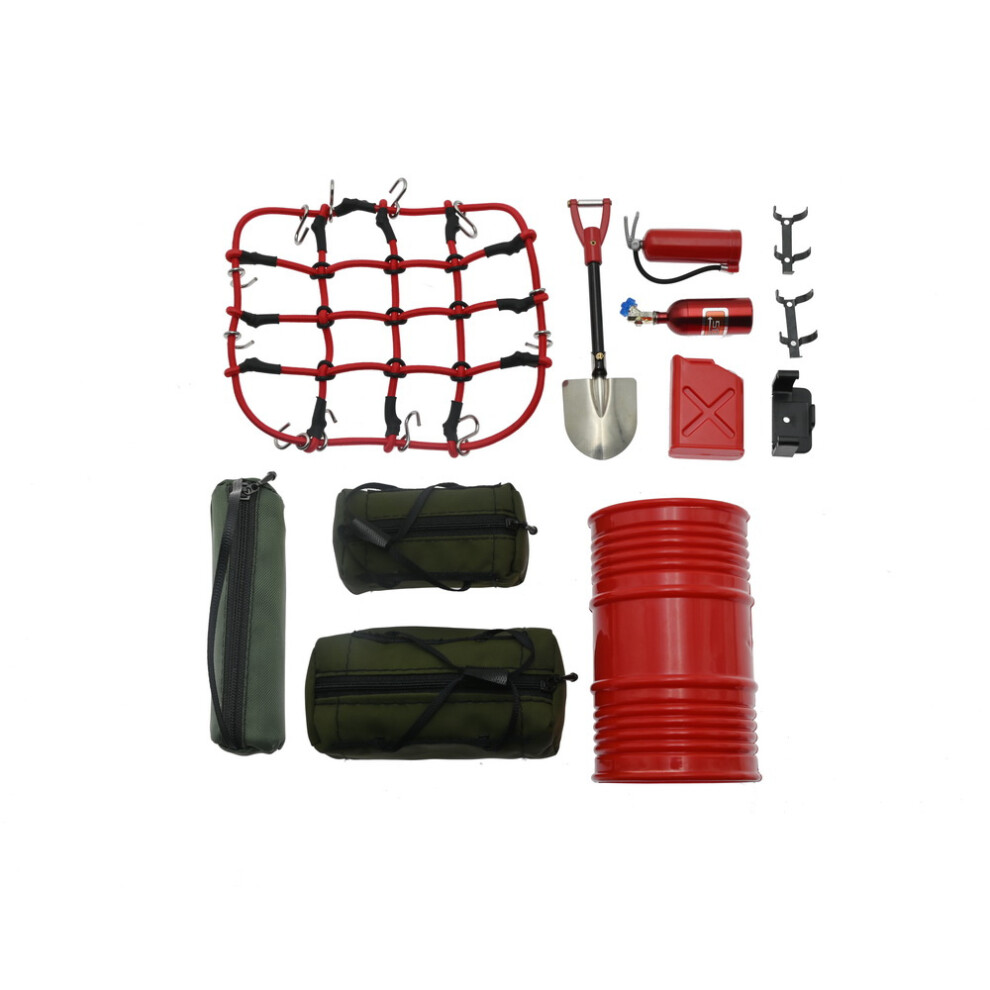 (Green) 3Pcs Roof Luggage Bag For Scx10 Trx-4 Rc4wd D90 Mn Rc Car Decoration Accessories Green 320997486435