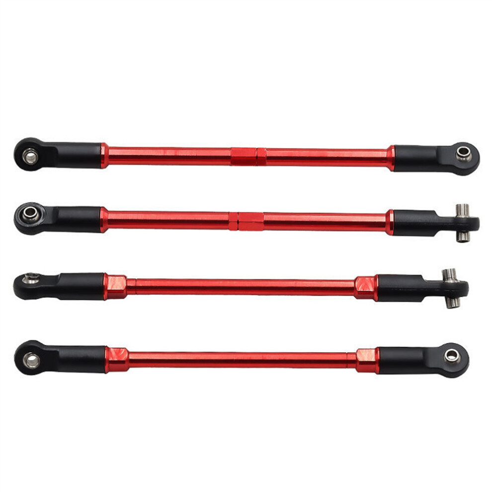 (Red) Rc Car Upgrade Parts Rear&Front Pull Tie Rods Link For Traxxas E-Maxx/T-Maxx Red 320997472667