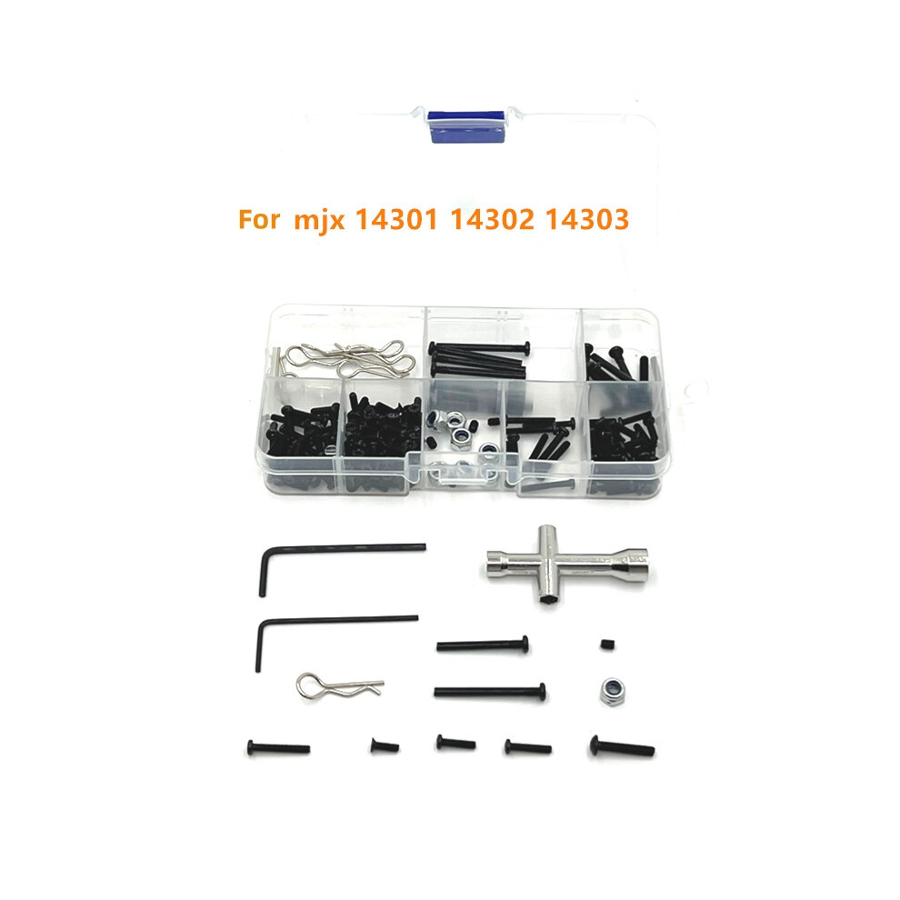 183Pcs Screw Tool Box For Mjx 1/14 14301 14302 14303 Rc Car Upgrade 123643887811