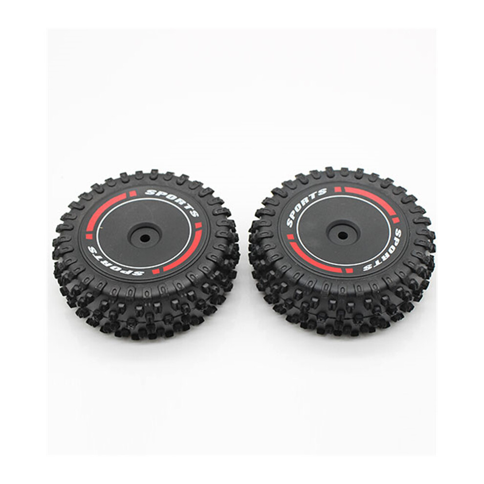 (Front Tyre) For Wltoys Rc Car 124010 Front And Rear Tyre Upgrade Accessories Black 320997496854
