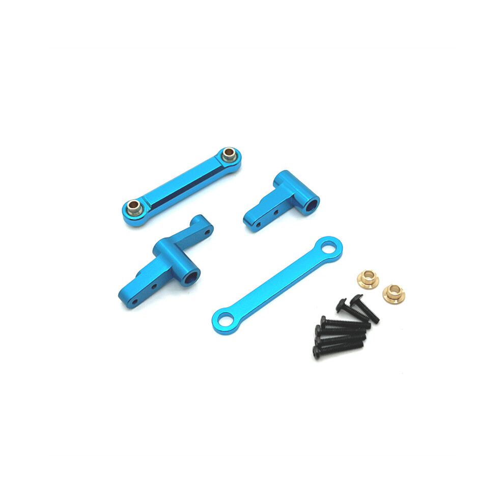 (Blue) For Mjx 1/14 14209 14210 Metal Upgrade Retrofit Steering Component R/C Car Parts Blue 320997497240